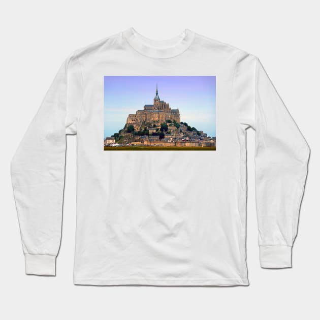 Mont Saint Michel Normandy France Long Sleeve T-Shirt by AndyEvansPhotos